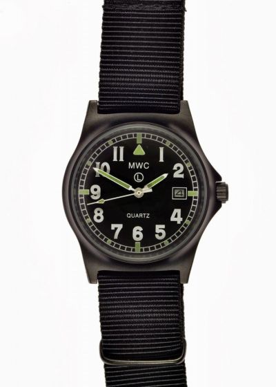 MWC G10LM European Pattern Military Watch in Covert Non Reflective Black PVD Steel