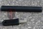 12.7 x 102mm Misch Metal Fire Starter Flint + Super Alloy Striker,large misch metal rod and six sided striker