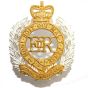 Royal Engineers Metal Officers Cap Badge 