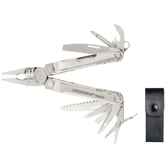 EDC REBAR MULTI-TOOL W/ LEATHER SHEATH