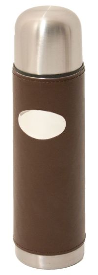 Leather Covered Vacuum Flask by David Nickerson